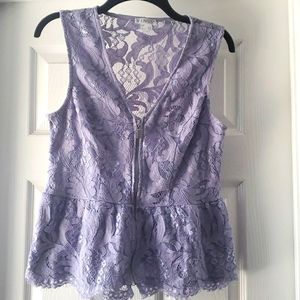 Purple peplum